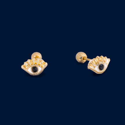 #B10231 - Broquel Ojo Turco De Oro 10k - L175/