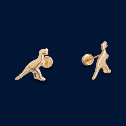 #B10110 - Broquel De Dinosaurio De Oro 10k - L140/