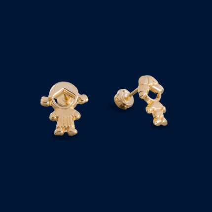 #B10170 - Broquel De Niña y Niño De Oro10k - L145/