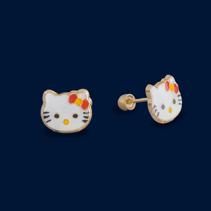 #B10173 - Broquel De Kitty De Oro 10K - L180/