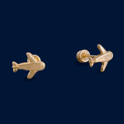 #B10181 - Broquel De Avión Oro 10K - L200/
