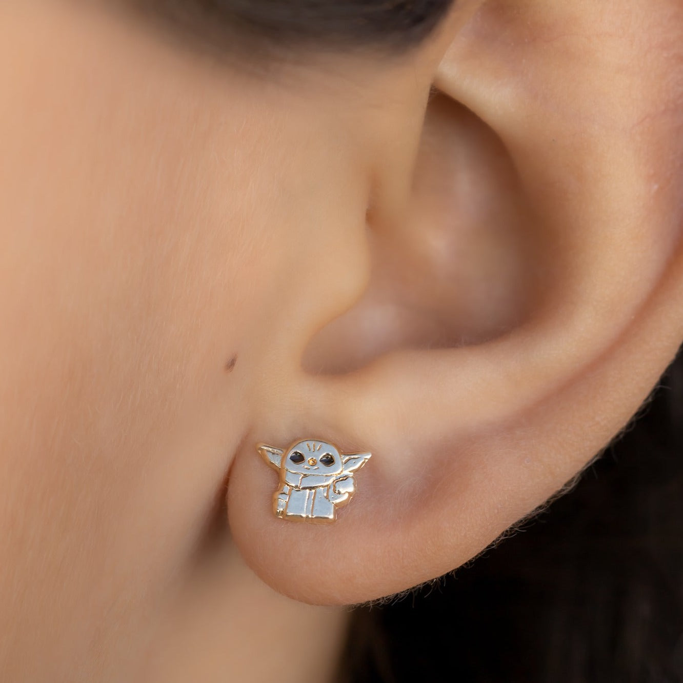 #B10187 - Broquel Baby Yoda/Grogu Star Wars Oro 10K - L275/