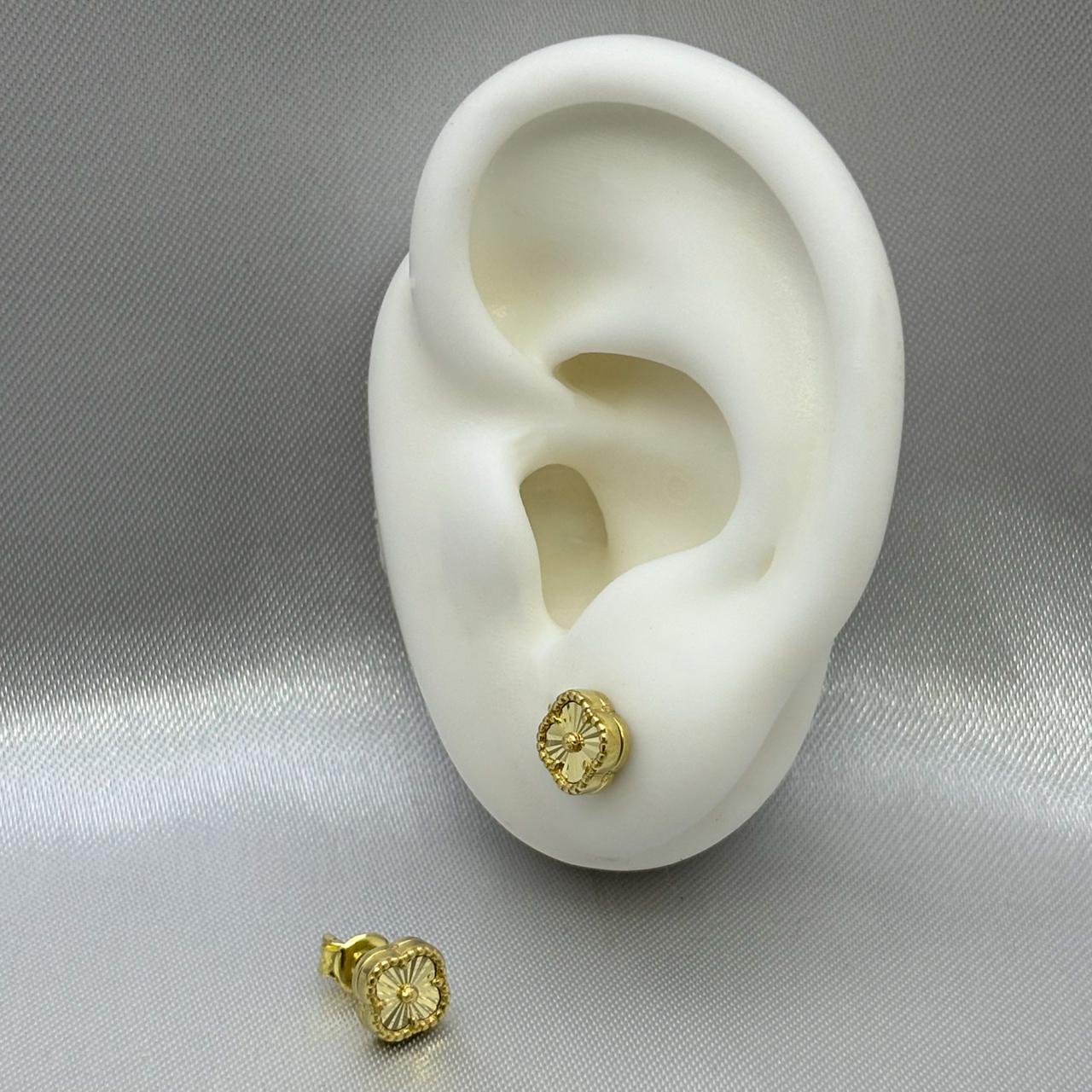 #B10247 - Broquel Trébol Tipo Van Cleef Oro 10K - I19/1.6