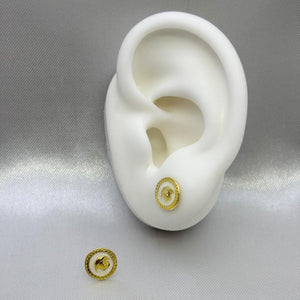 #B10253 - Broquel Medusa Tipo Versace Oro 10K - L270/