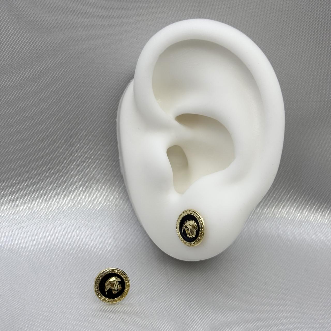 #B10253 - Broquel Medusa Tipo Versace Oro 10K - L270/