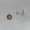 #BR127 - Broquel Mario Bros Esmaltado Plata - E25/