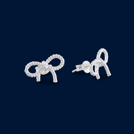 #BR176 - Broquel Moño De Lazo Plata - A18/1.9