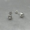 #BR287 - Broquel Tambor Con Piedra Zirconia Plata - E27/ - E41/