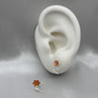 #BR288 - Broquel Flor Con Zirconia Plata - F46/