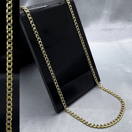 #C10144 - Cadena Barbada Diamanatada De Oro 10k - 060 - 2 mm - H01/5.6