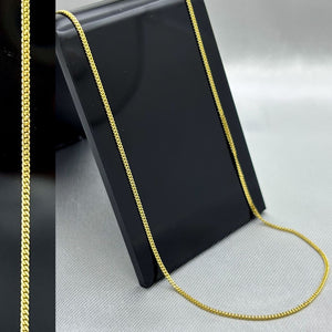 #C10166 - Cadena Cubana Oro 10K - 030 - 1 mm - H01/1.7