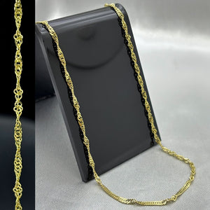 #C10167 - Cadena Singapur Oro 10K - 030 - 2 mm - H01/1.9