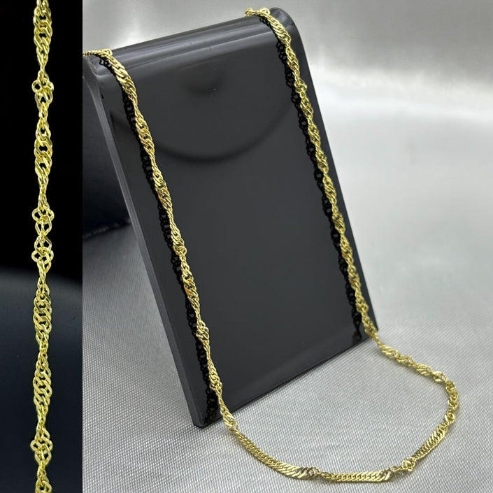 #C10167 - Cadena Singapur Oro 10K - 030 - 2 mm - H01/1.9