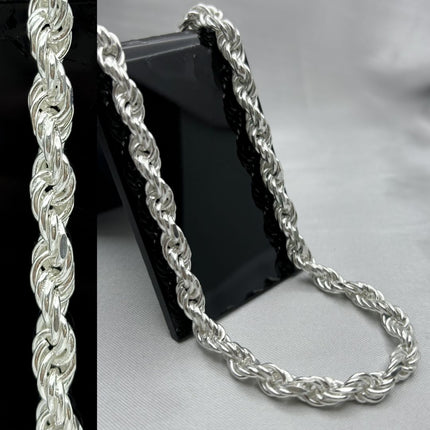 #CAD124 - Cadena Torsal De Plata - 120 - 6mm - A05/4.1