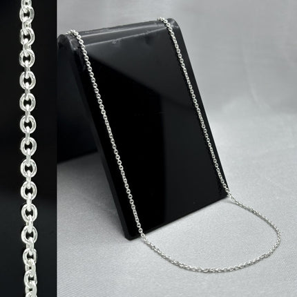 #CAD126 - Cadena Rolo De Plata - 025 -1 mm - A05/2.3