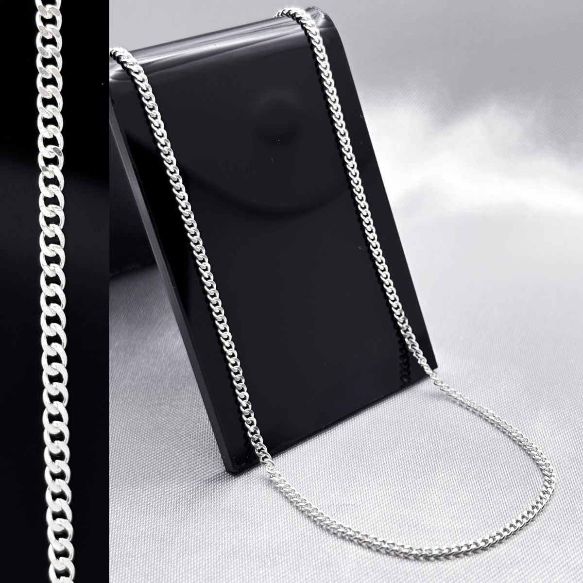 #CAD204 - Cadena Cubana Plata - 040- 2 mm - A05/4.2