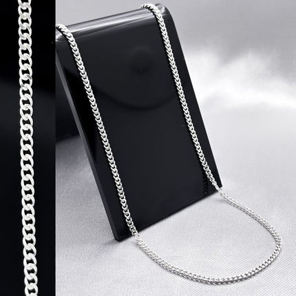 #CAD204 - Cadena Cubana Plata - 040- 2 mm - A05/4.2