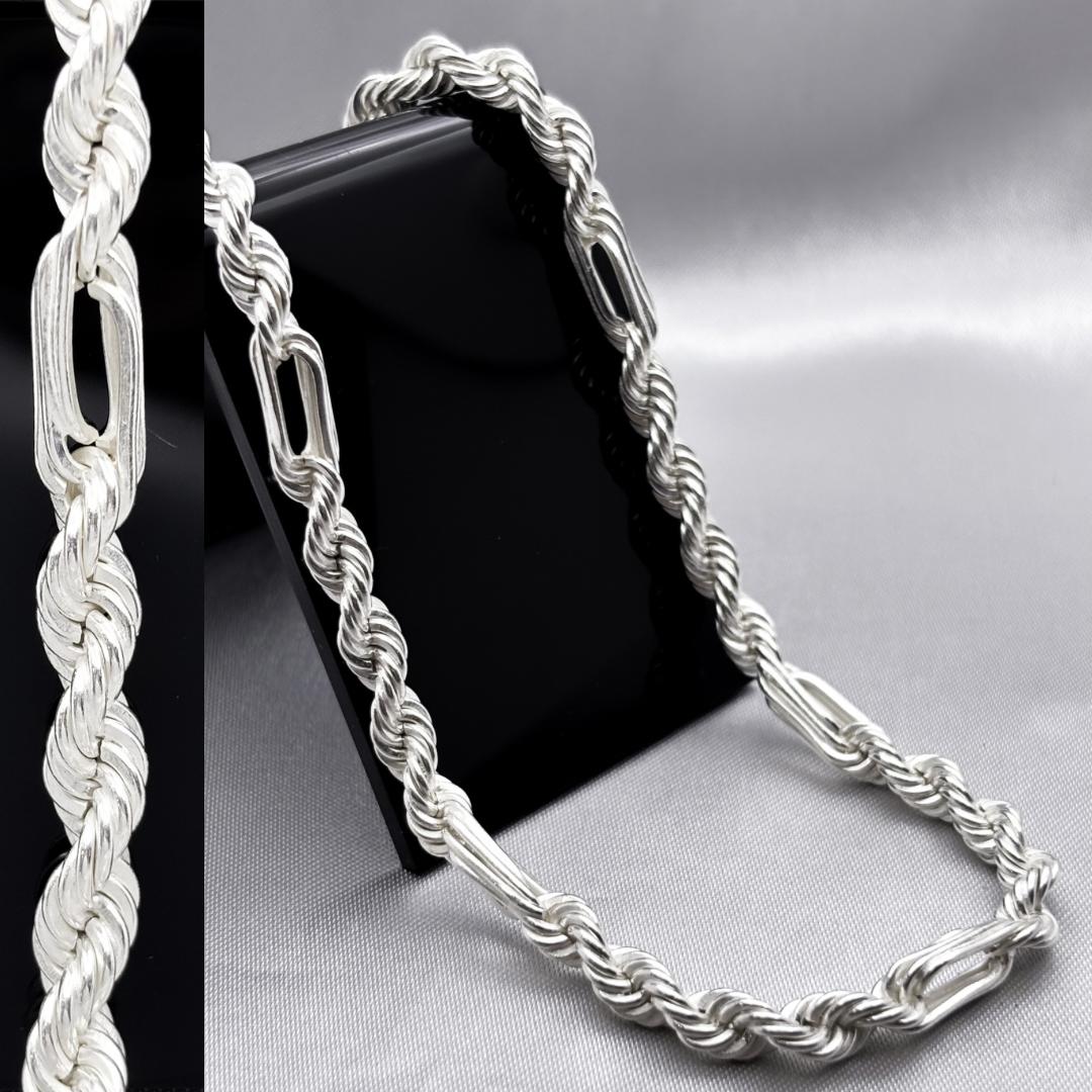 #CAD218 - Cadena Torsal Figaro Plata - 5.5 mm - B11/61.8