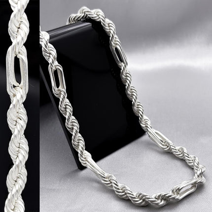 #CAD218 - Cadena Torsal Figaro Plata - 5.5 mm - A09/61.8