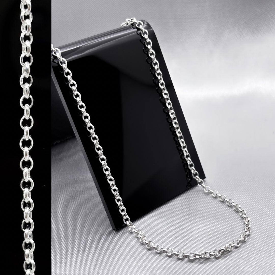 #CAD220 - Cadena Rolo Plata - 2.5 mm - A06/6.4