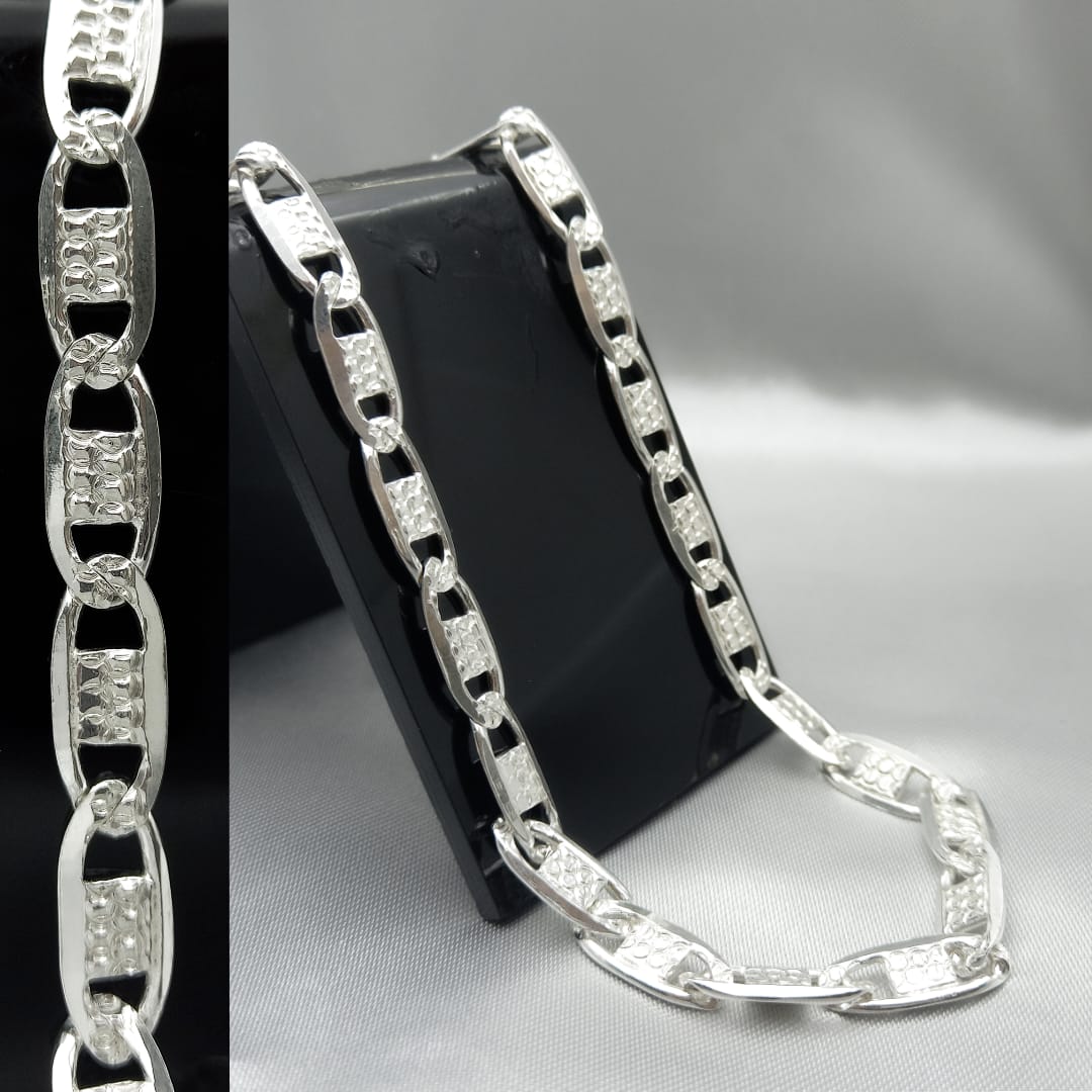 #CAD256 - Cadena Gucci Pave 180 - 6 mm - De Plata - A05/36.5