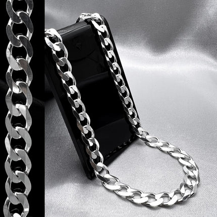 #CAD263 - Cadena Barbada De Plata 180 - 7 mm - A05/42.0