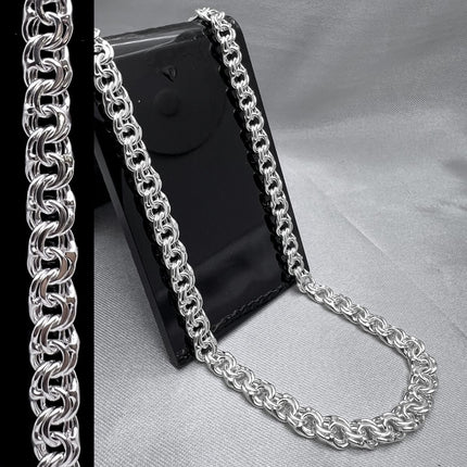 #CAD279 - Cadena Tejido Chino Plata - 120 - 5 mm - A05/28.7