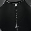 #MR136 - Rosario Virgen De Guadalupe Liso Plata - 3mm - A06/8.0