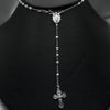 #MR136 - Rosario Virgen De Guadalupe Liso Plata - 3mm - A06/8.0
