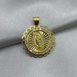 #D10236 - Dije/Medalla Virgen De Guadalupe Con Piedra Zirconia Oro 10K - I02/1.5