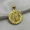 #D10239 - Dije/Medalla Virgen De Guadalupe Piedra Zirconia Oro 10K - I02/1.5