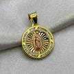 #D10239 - Dije/Medalla Virgen De Guadalupe Piedra Zirconia Oro 10K - I02/1.5