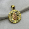 #D10239 - Dije/Medalla Virgen De Guadalupe Piedra Zirconia Oro 10K - I02/1.5