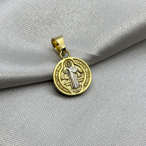 #D10257 - Dije/Medalla San Benito Oro 10K - H04/1.6