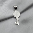 #D174 - Dije De Llave De San Benito Plata - A07/1.7