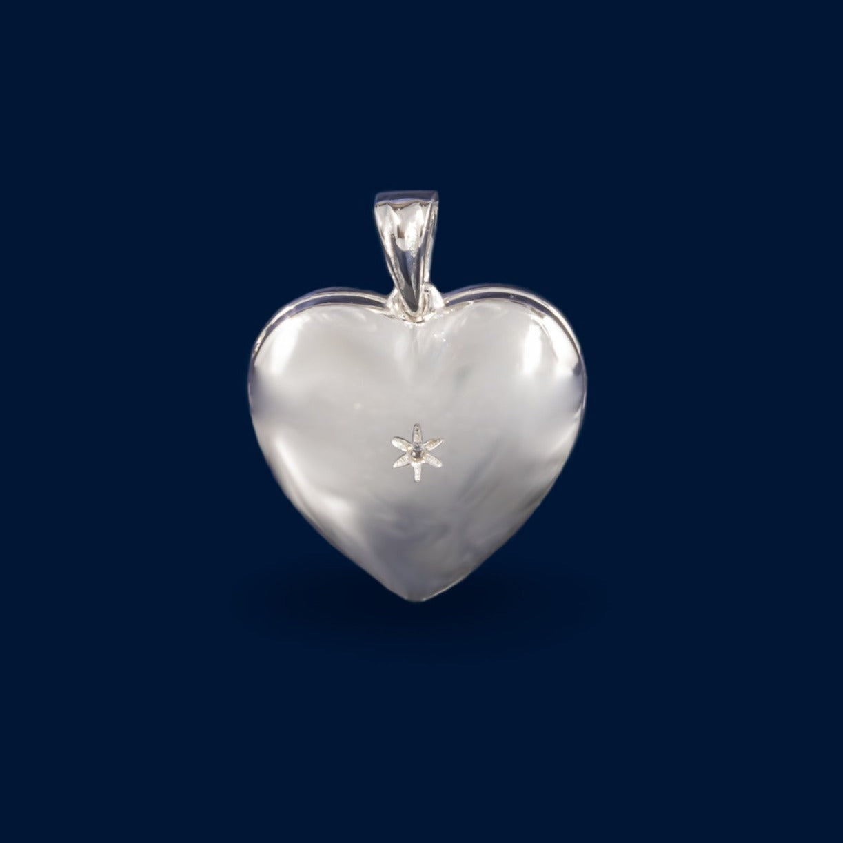 #D196 - Dije/Relicario De Corazón De Plata - MI3.6