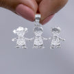 #D226 - Dije De 3 Niños o Niñas - A07/2.8