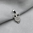 #D242 - Dije Búho Con Piedra Zirconia Plata - A18/1.0