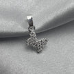#D291 - Dije Mariposa Con Piedra De Zirconia Plata - A13/1.0