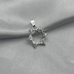 #D326 - Dije Sol/Estrella Con Piedra Zirconia Plata - LL1.0