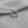 #D326 - Dije Sol/Estrella Con Piedra Zirconia Plata - LL1.0