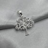 #D405 - Dije Árbol De La Vida Con Piedra Zirconia Plata - A09/2.5