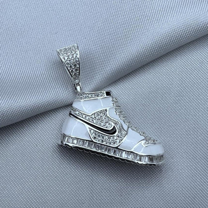 #D551 - Dije Tenis/Zapatilla Deportiva Piedra Zirconia Plata - C14/9.8