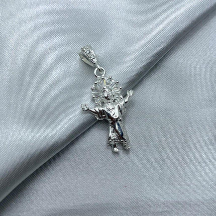 #D569 - Dije Divino Niño Jesús De Plata - A09/4.7