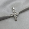 #D608 - Dije Cruz Con Zirconia Plata - B09/1.3