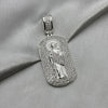 #D617 - Dije De San Judas Tadeo Con Zirconia Plata - A09/13.9