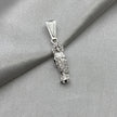 #D626 - Dije San Judas Tadeo Mini Zirconia Plata - A09/1.6