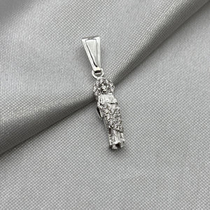 #D626 - Dije San Judas Tadeo Mini Zirconia Plata - A09/1.6