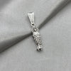 #D626 - Dije San Judas Tadeo Mini Zirconia Plata - A09/1.6