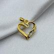 #DX10104 - Dije Corazón Con Diamante Natural Oro 10K - LX150/